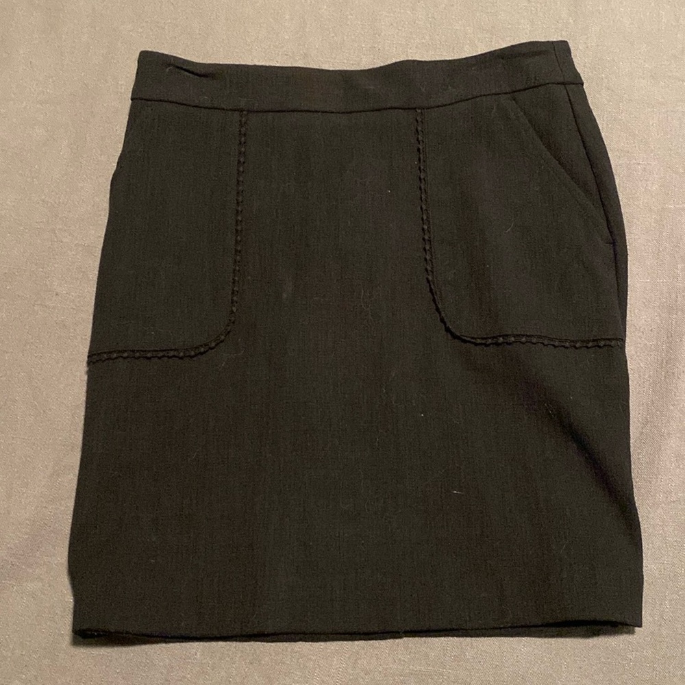 Black mini skirt